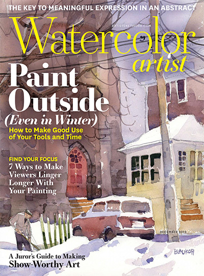水彩画杂志订阅电子版PDF 美国《Watercolor Artist》【2019年汇总6期】