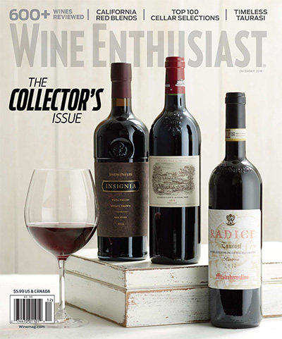 葡萄酒权威杂志订阅电子版PDF 美国《Wine Enthusiast》【2018年汇总11期】