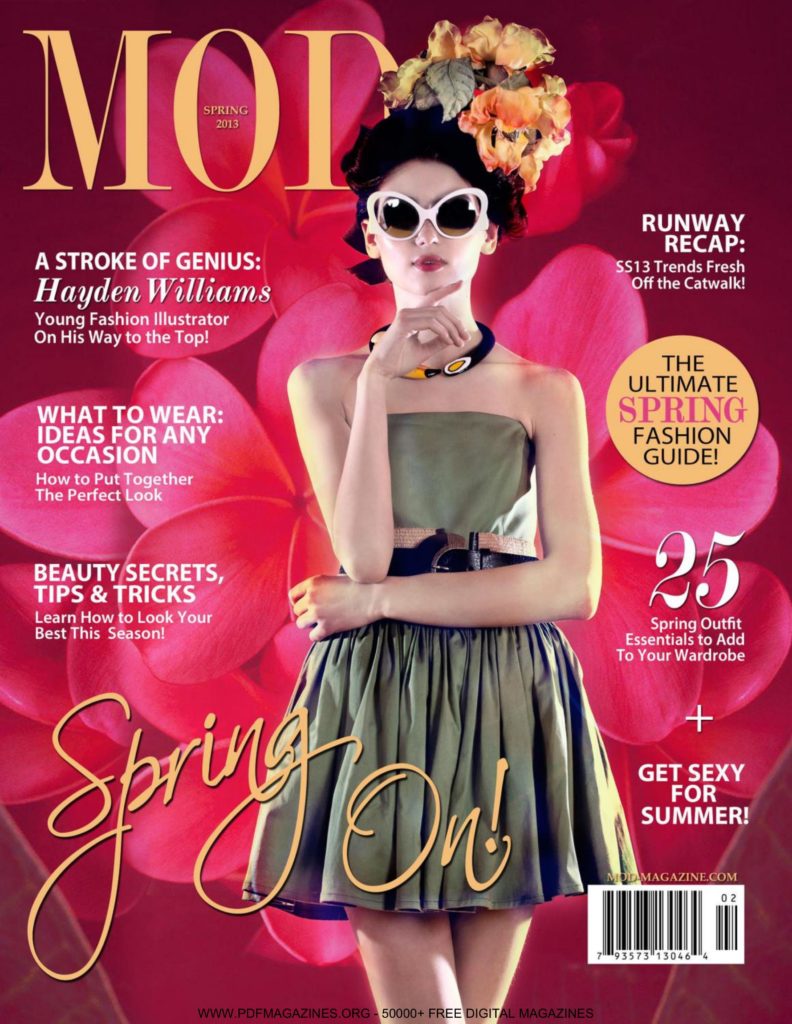 独立创意时尚杂志订阅电子版PDF《MOD Magazine》 美国 【2013年春季刊免费下载】