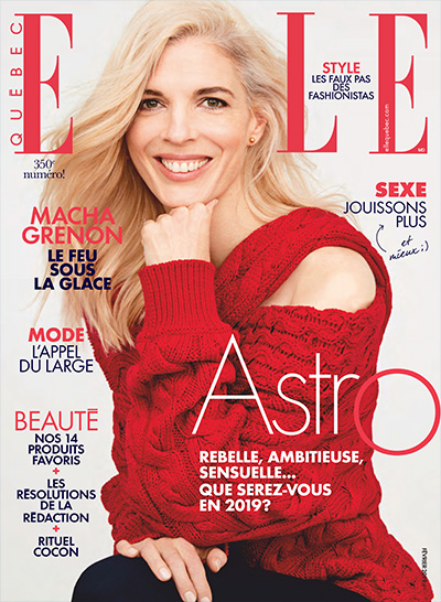女性时尚杂志订阅电子版PDF《Elle Quebec》 魁北克 【2019年汇总10期】