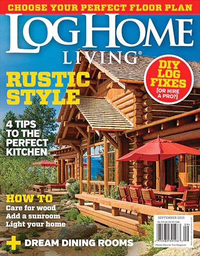 权威木结构生活设计杂志订阅电子版PDF 美国《Log Home Living》【2015年汇总11期】