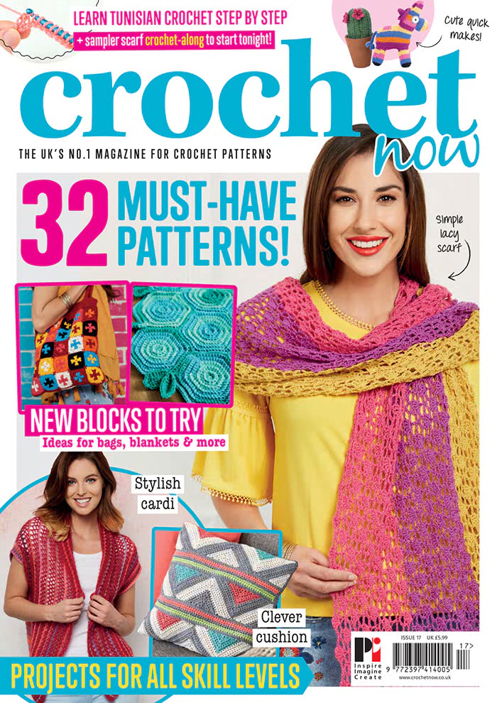 钩针手工杂志订阅电子版PDF 英国《Crochet Now》【2017年Issue17杂志免费下载】