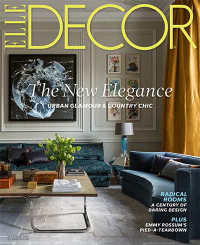 家居装修时尚杂志订阅电子版PDF 美国《ELLE Decor》【2016年汇总10期】