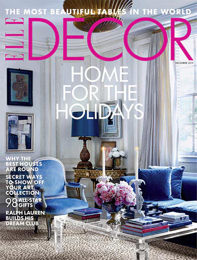 家居装修时尚杂志订阅电子版PDF 美国《ELLE Decor》【2019年汇总10期】