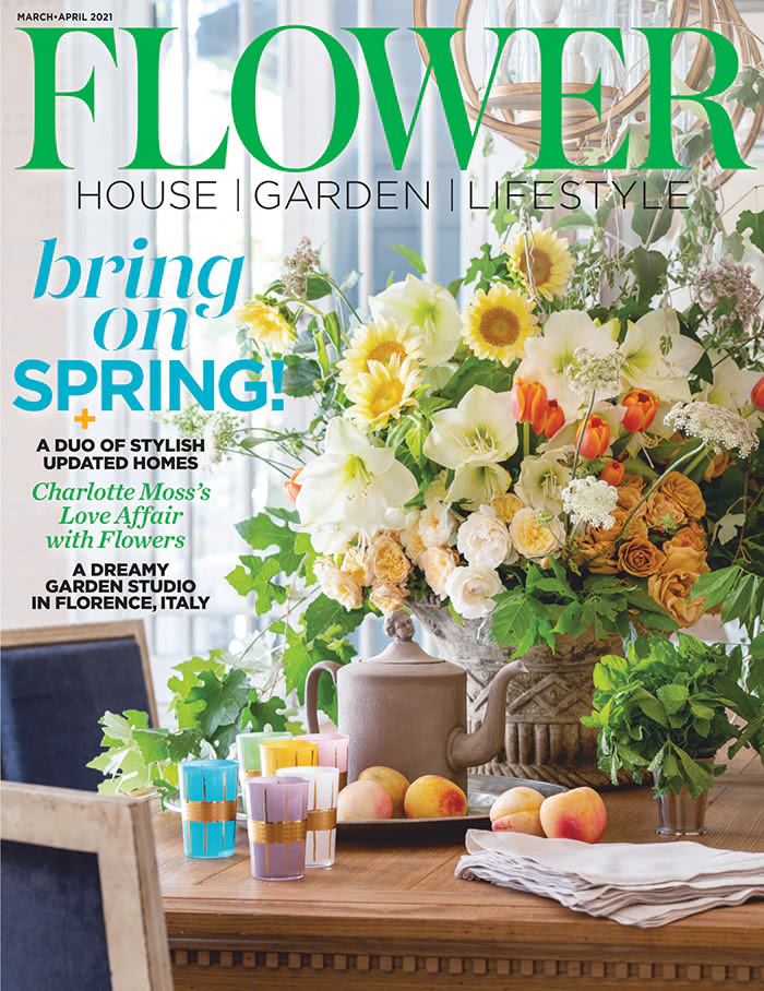 家庭花卉杂志订阅电子版PDF 美国《Flower》【2021年3月4月合刊杂志免费下载】