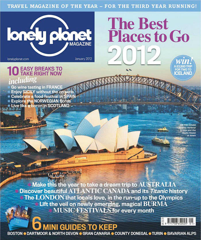 专业旅游杂志订阅电子版PDF 英国《Lonely Planet》【2012年1月刊杂志免费下载】