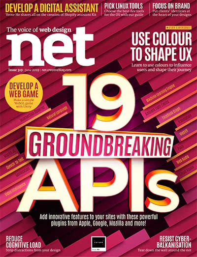 UI网页设计开发IT杂志订阅电子版PDF 英国《NET》【2019年汇总13期】