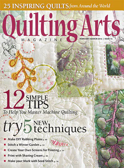 绗缝艺术手工艺杂志订阅电子版PDF 美国《Quilting Arts》【2015年汇总6期】