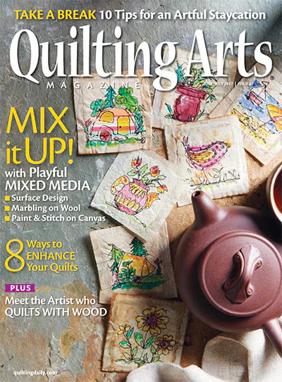 绗缝艺术手工艺杂志订阅电子版PDF 美国《Quilting Arts》【2017年汇总6期】