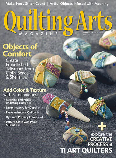 绗缝艺术手工艺杂志订阅电子版PDF 美国《Quilting Arts》【2018年汇总4期】