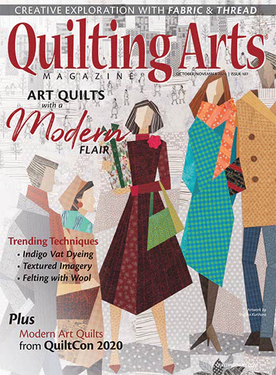 绗缝艺术手工艺杂志订阅电子版PDF 美国《Quilting Arts》【2020年汇总6期】