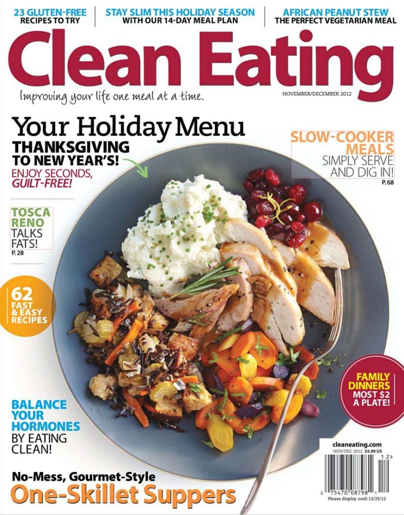 健康饮食杂志订阅电子版PDF 美国《Clean Eating》【2012年11月12月合刊免费下载】