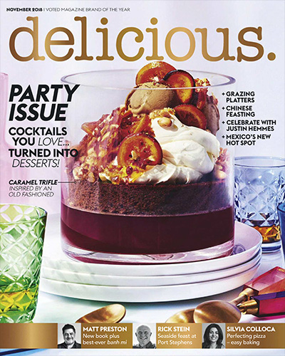 旅游美食杂志订阅电子版PDF 澳大利亚《Delicious》【2018年汇总11期】