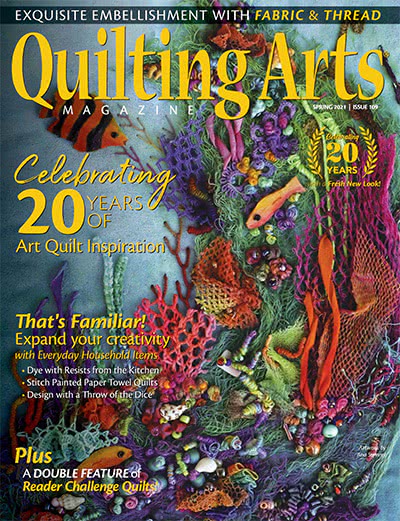 绗缝艺术手工艺杂志订阅电子版PDF 美国《Quilting Arts》【2021年汇总5期】