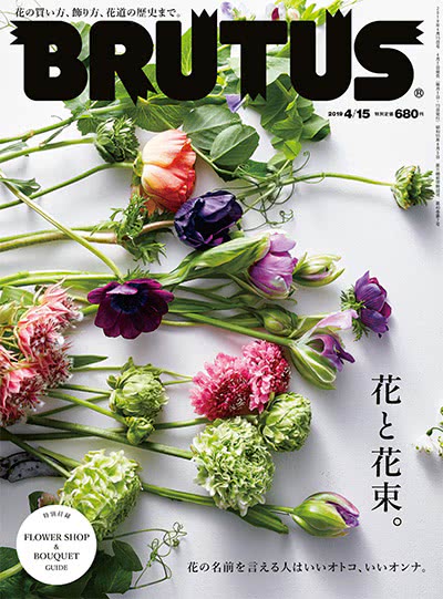 生活和文化时尚杂志订阅电子版PDF 日本《BRUTUS》【2019年汇总11期】