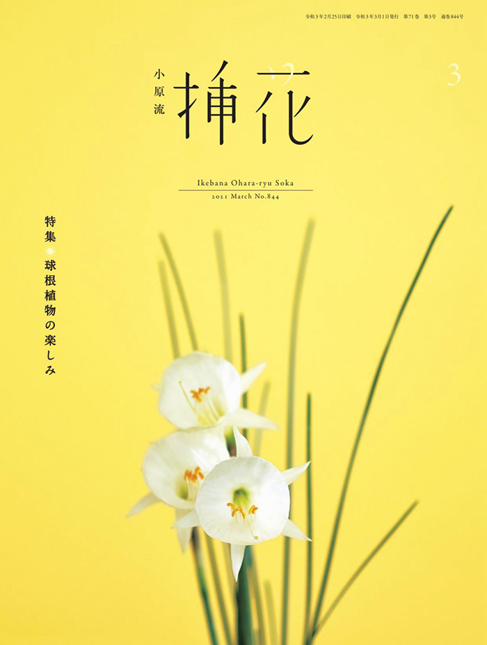 小原流插花-2021年-03月号