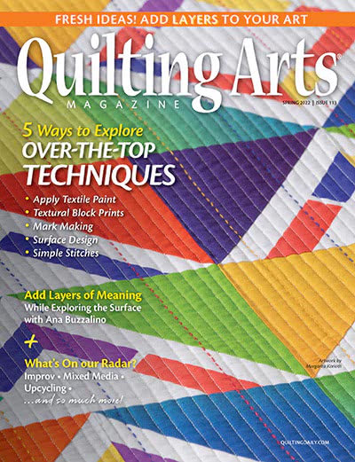 绗缝艺术手工艺杂志订阅电子版PDF 美国《Quilting Arts》【2022年全年汇总4期】